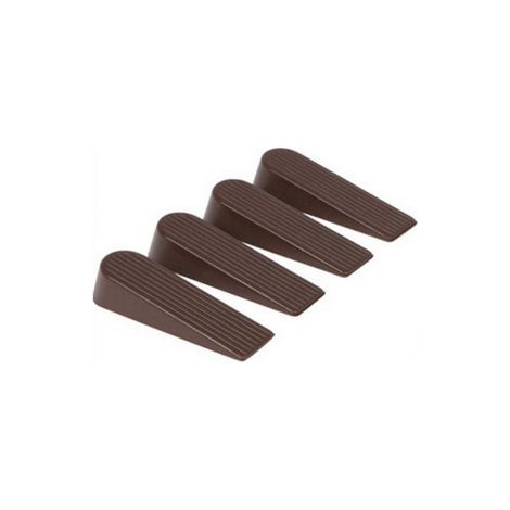 BEBUSINGOTO Lot de 2 ，Cale-porte Caoutchouc，(Brun) (1/5)