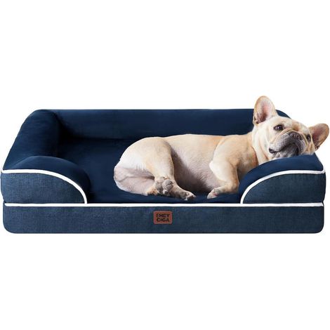 Hundebett Memoryfoam 76x51cm Waschbar L 76 x B 51 x H 17 cm Marineblau (1/5)