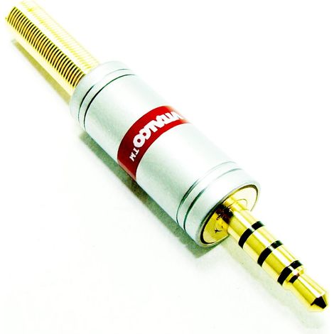 CONECTOR JACK DE 3,5 MM Y 4 PINES CON PROTECTOR METÁLICO