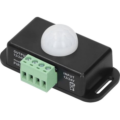 2 Pièces Détecteur de Mouvement Infrarouge pour Armoire, Interrupteur LED à Capteur de Présence 12-24V