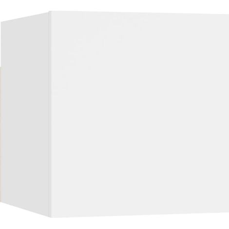 Table de chevet suspendu Blanc 30,5x30x30 (1/5)
