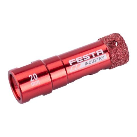 Trépan diamanté pour meuleuse avec filetage M14 - Diamètre 20mm - Série INDUSTRY
