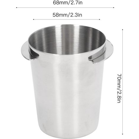 Ortviai Cuillère à café en acier inoxydable 58 mm pour distributeur de poudre – doseur café professionnel argenté (1/4)