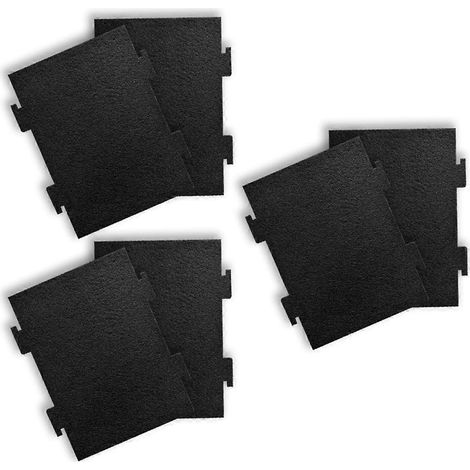 Lot de 6 filtres à charbon actif de rechange pour fours à micro-ondes à hotte intégrée KMLS311HS, WML55011HS (1/4)