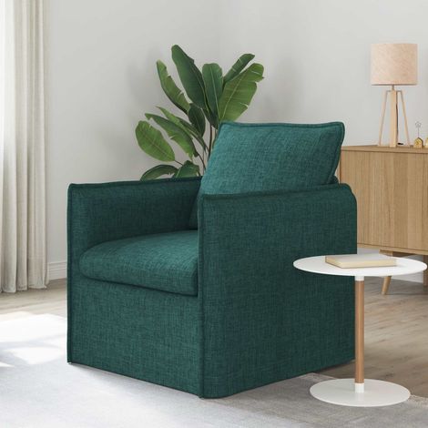 Sofa Dunkelgrün 75 x 82 x 85 cm Stoff