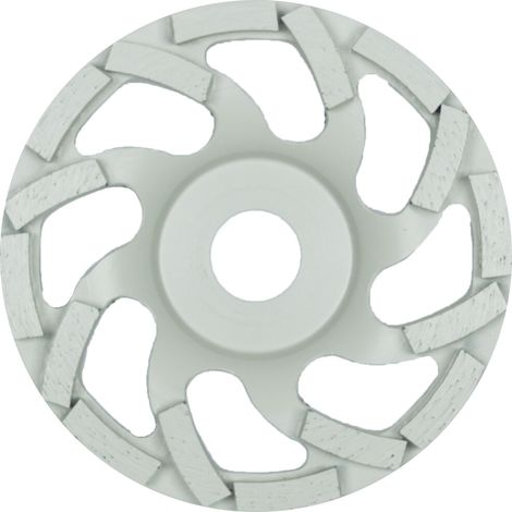 Klingspor DS 600 S Diamantschleifteller, 100 x 7,2 x 22,23 mm 16 Segmente 7,2 x 5,5 mm, Spezialgeometrie Reduzierring 16 (1/4)