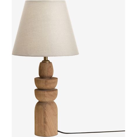 Lámpara de mesa en madera de mango Koski SKLUM