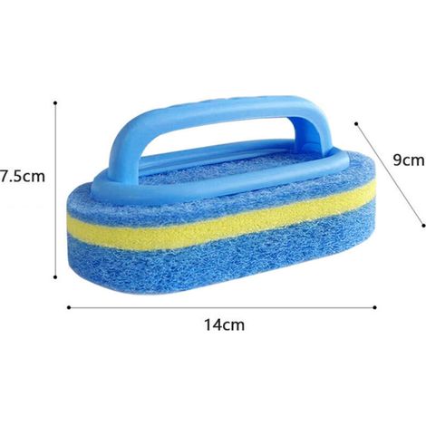 Spazzola a spugna per la pulizia, spazzola per la linea di galleggiamento di piscine, spa, vasche da bagno e pareti. (1/2)