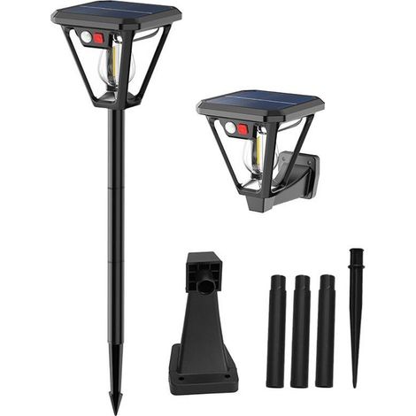 Spots solaires muraux à détecteur de mouvement, lampes de jardin (1/5)