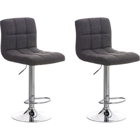 2er Set Barhocker Peru Stoff hellgrau