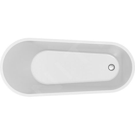 Cersanit Zen - Baignoire en îlot, 167x72 cm, pieds inclus, blanc S301-302 (1/3)