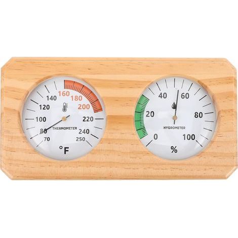Sauna Thermometer Hygrometer Wandmontiertes Temperatur und (1/5)