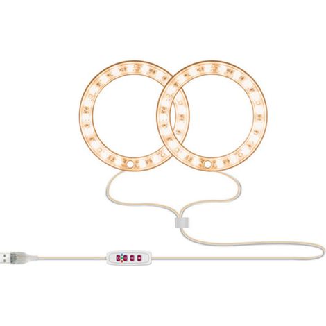 Intelligente LED-Pflanzenlampe mit Vollspektrum und USB-Dimmer für Zuhause, Büro und Sukkulenten. 4 Lichtmodi für optimale Ausleuchtung von Kopf bis Fuß.