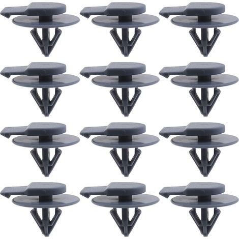 Packung mit 50 grauen Radzierblendenclips aus Kunststoff. Kompatibel mit Mini R57, R56, R55 und Cooper (07137073915). (1/5)
