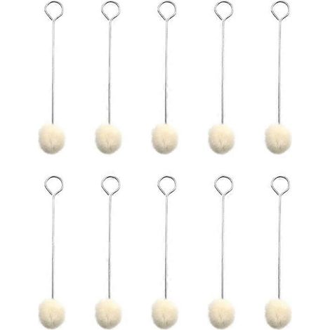 10 boules de laine pour cuir, pinceau, outil de teinture assistée pour cuir (1/5)