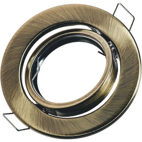 Faretto incasso orientabile IdeaLED ID-1052 GU10 ottone