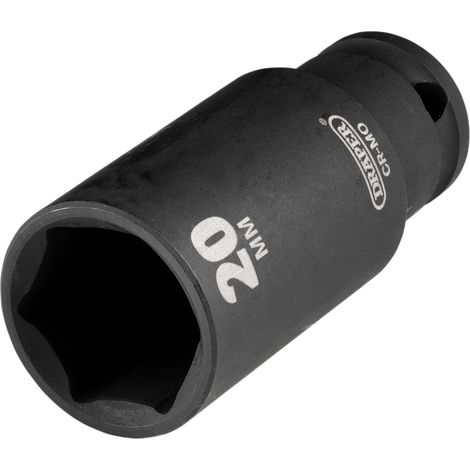 Draper 20mm Deep Impact Socket for 3/8-Inch Drive – Metric Heavy-Duty Deep Impact Sockets