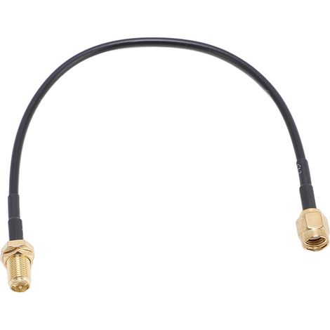 Câble coaxial RG174 à faible perte, 15 cm, plaqué or, connecteurs SMA mâle et SMA femelle, rallonge d'antenne à faible perte. (1/5)
