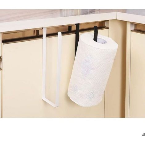 Porte Papier Cuisine Sans Perçage Mural Dérouleur pour Salle de Bain Placard (1/4)