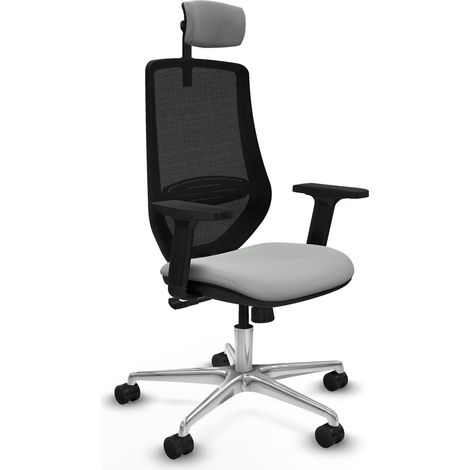 piqueras-y-crespo Mardos chaise bureau gris clair ergonomique