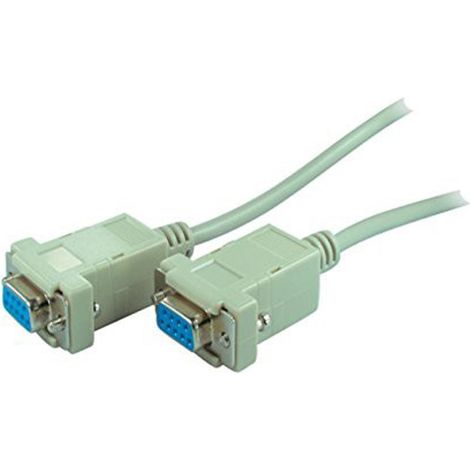 Connettore D-sub collegamento PC 1.8m cavo seriale a D-Sub presa 9 poli cupole grigio scatto