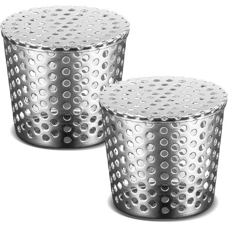 Filtres De Gouttière, 2 Pièces Filtre Gouttière, 87 à 110 mm Tamis de Gouttière, Crapaudine en Acier Inoxydable, Protection de Feuilles de Gouttière, pour Gouttières, Tuyau de Descente (1/2)