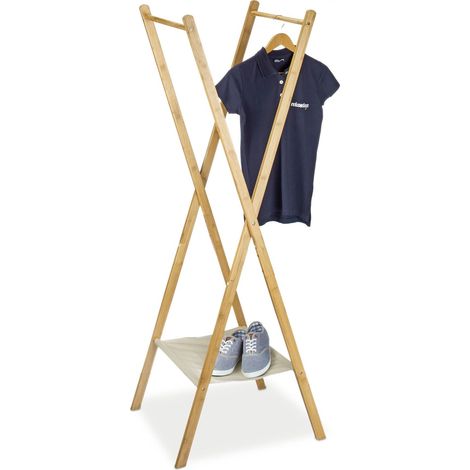 Bamboo clothes stand