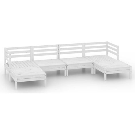 Maison Exclusive - Juego de muebles de jardín 6 pzas madera maciz