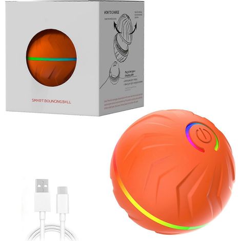 Interaktiver elektrischer Hüpfball, bissfester Vibrationsball für Hunde und Katzen