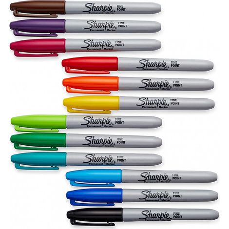 Ensemble de stylo marqueur Sharpie Fine 12 unités