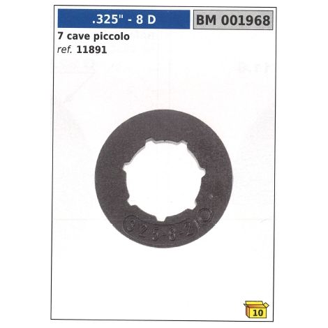 Anello autoallineante pignone NEWGARDENSTORE denti 8 .325" 7 cave 001968