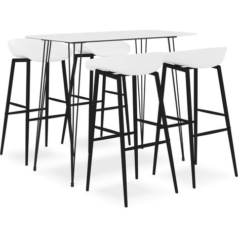 5-tlg. Bar-Set Weiß