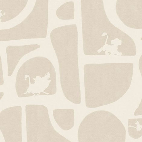 papier peint panoramique Le Roi lion beige  - Komar (1/5)