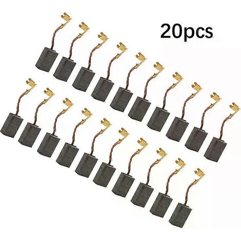 20 Stück Kohlebürstenmotoren aus Graphit für Winkelschleifer, passend für Makita CB459, GA4530R, GA4534, JS1000, GA5030 (1/4)