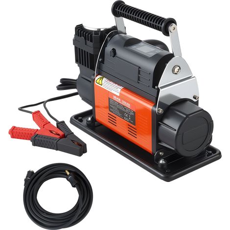 Gonfleur Pneus Voiture 12 V Compresseur à Air Portatif 202 L/min 540 W Arrêt Automatique 10,3 bar avec Écran LCD, Adaptateurs, Pompe à Air Tout-terrain pour Camions Voitures SUV 4x4 Camping-cars (1/5)