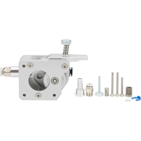 Für 3D-Druckerzubehör Upgrade Dual Drive Gear Extruder Vollmetallgehäuse 1,75 mm Verbrauchsmaterial für 3D-Drucker (Silber)(Right hand) (1/5)