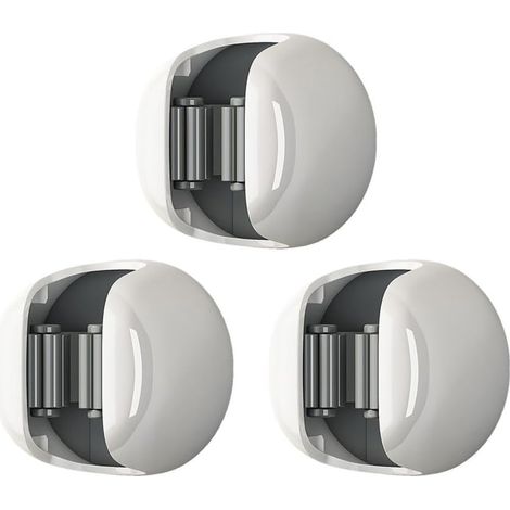 Mopphalter, 3-teiliger Wandmopphalter mit Klebebasis für Badezimmer, Haushalt, Küche, Garage, Garten, Waschküche