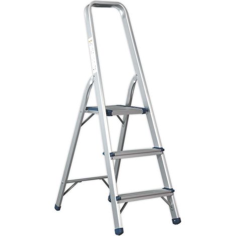 Sealey ASL3S Step Ladder 3-Tread Aluminium - EN 131 (1/5)