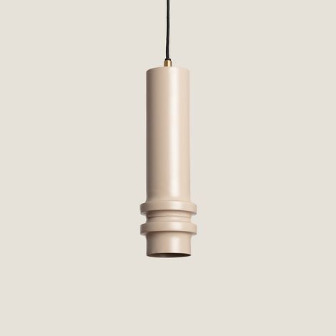 LED Pendelleuchte aus Metall Bobey II Beige