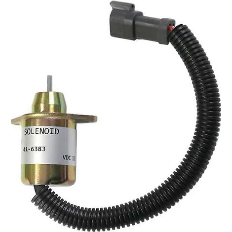 Électrovanne d'arrêt de carburant 12 V 1503ES-12S5SUC11S 41-6383 pour moteurs Yanmar 486 4TNE88 366 395 374 3TNE72 388 et Thermo King (1/5)