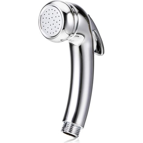 Pommeau de douche haute pression avec filetage 1,27 cm chromé avec contrôle marche/arrêt et débit d'eau constant pour baignoires, bateaux, caravanes, camping-cars, salons de coiffure (1/5)