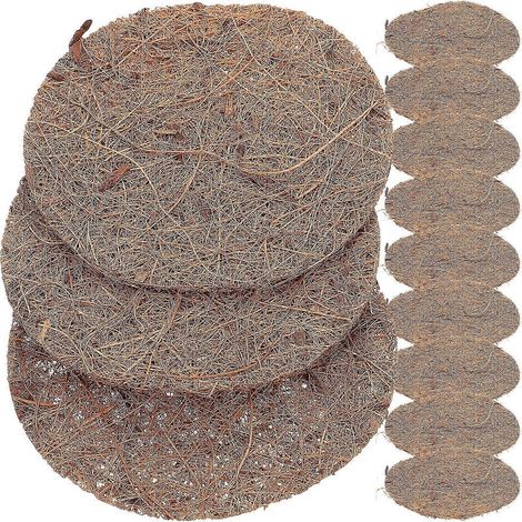Lot de 12 doublures en fibre de coco pour paniers suspendus (1/5)