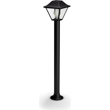 Philips ALPENGLOW Potelet extérieur max. 1x60W E27, IP44 - Noir (1/5)