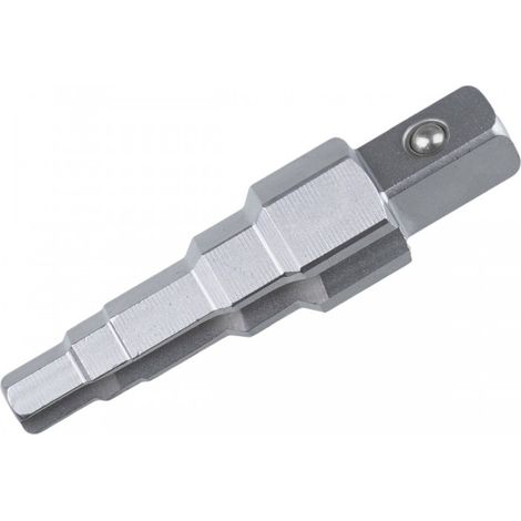 DEDRA - Punta de llave para conexiones de tornillo de 1/2", CrMo - 5 tamaños