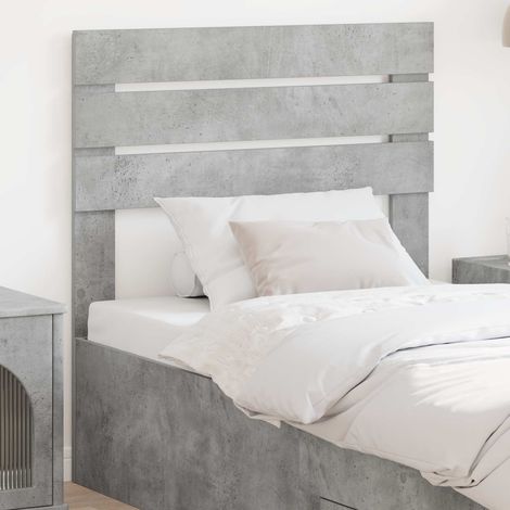 Kopfteil Beton Grau Holzwerkstoff