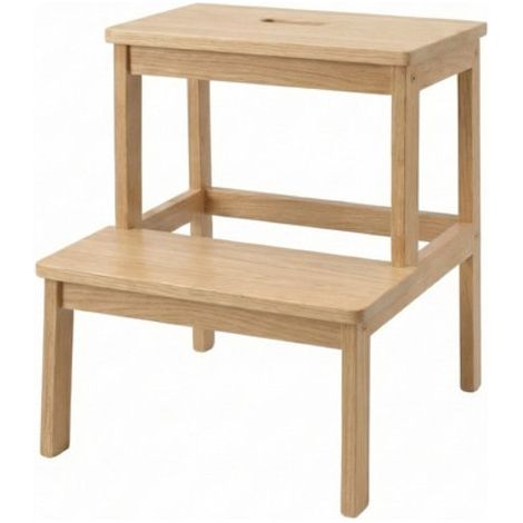Tabouret KROK, bambou naturel, 46 cm, 44 x 44 cm (1/5)