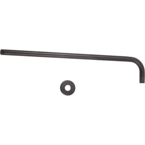 Duscharm aus Edelstahl, Verlängerungsschlauch für Duschkopf, Badezimmer-Duschzubehör, schwarz, 52 cm (1/5)