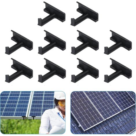 Lot de 10 clips de drainage pour panneau solaire - Clips de nettoyage pour panneau photovoltaïque de 30 mm. (1/5)