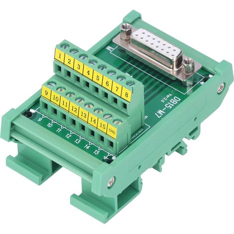 Klemmenblock-Leiterplatte, Kupfermaterial, bedruckte Etiketten, kompakt, 0,8 A/Pin, 0,2 Nm Torsion, weibliches Verteilermodul, 60 V DC (1/5)
