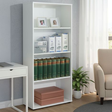 Estantería - Biblioteca Blanca 60x30x145h cm (1/5)